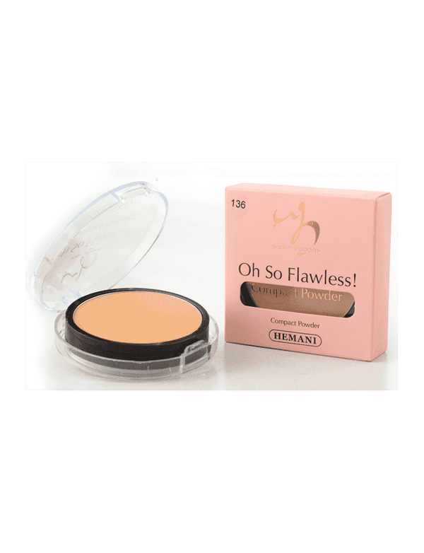 Hemani Oh So Flawless Compact Powder (Light Beige)