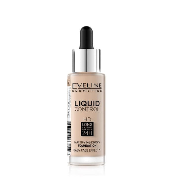 Eveline Liquid Control Mattifying Drops Foundation - 10 Light Beige