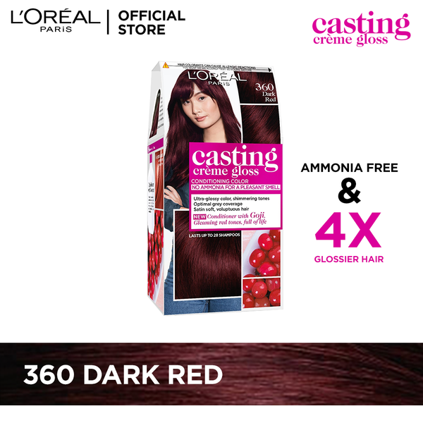 LOreal Paris Casting Creme Gloss - 360 Dark Red Hair Color