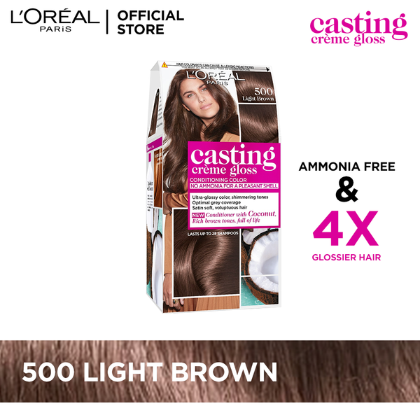 LOreal Paris Casting Creme Gloss - 500 Light Brown Hair Color
