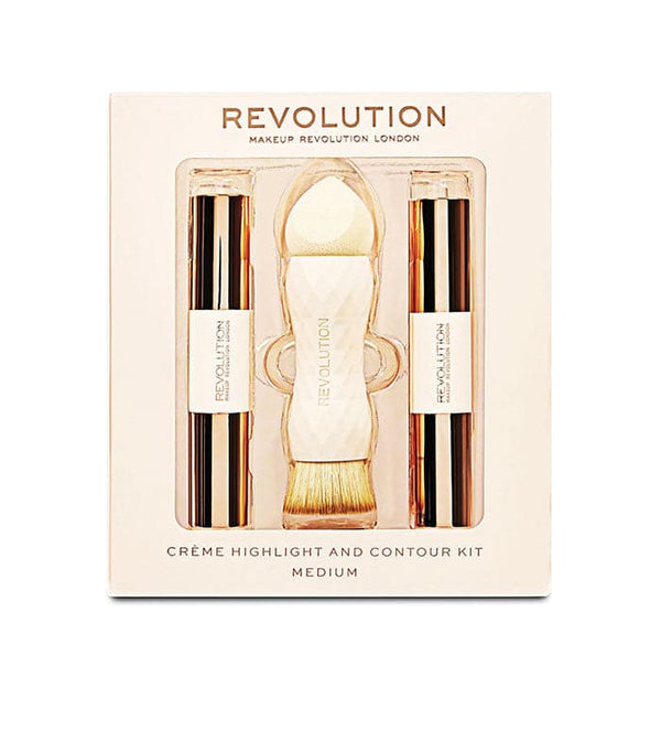 Makeup Revolution Creme Highlight and Contour Kit - Medium