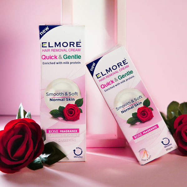 Elmore Hair Removal Cream Rose Fragrance