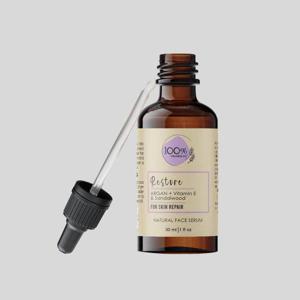 100% Wellness Co Restore Face Serum