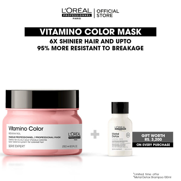 Loreal Professionnel Serie Expert Vitamino Color Mask With Resveratrol Bundle Deal
