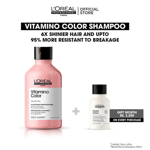 Loreal Professionnel Serie Expert Vitamino Color Shampoo With Resveratrol Bundle Deal